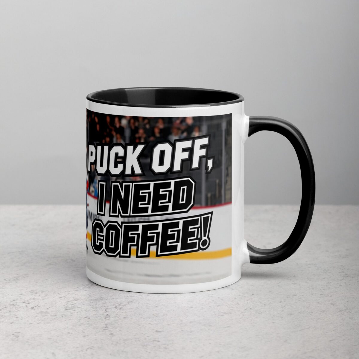 Puck Off, I Need Coffee! Hockey Mug - Image 3