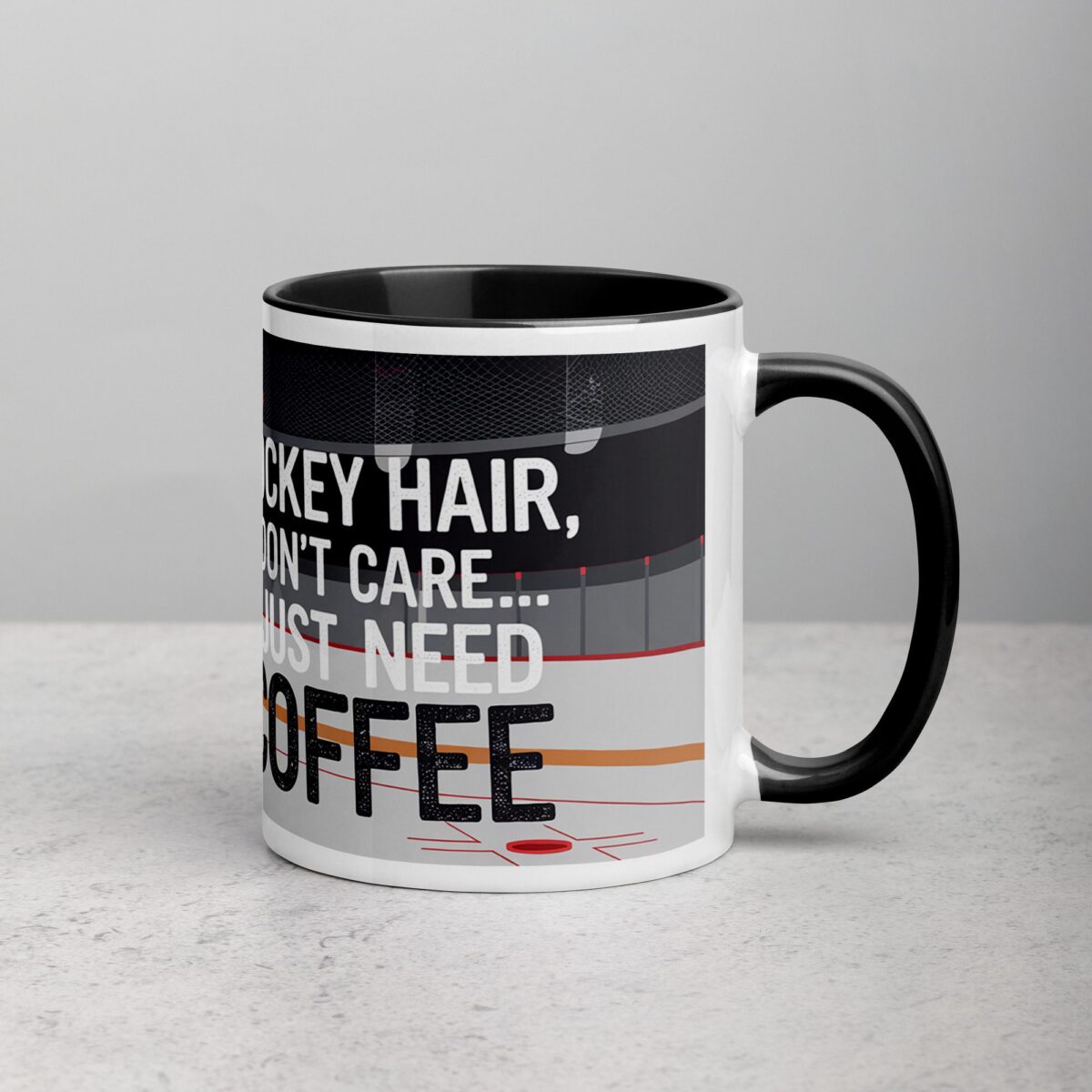 Hockey Hair, Don’t Care… Just Need Coffee Mug - Image 3