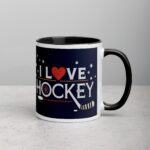 I Love Hockey Sophisticated Hockey Coffee Cup - Image 3