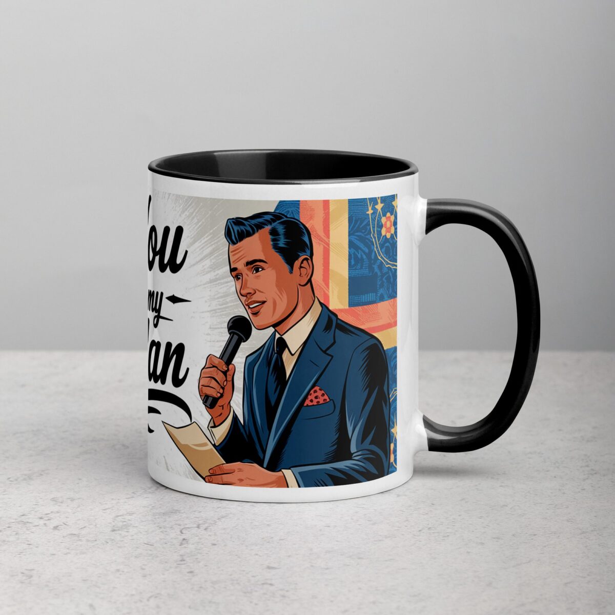 Retro Thank You Best Man Coffee Mug & Tea Cup - Image 3