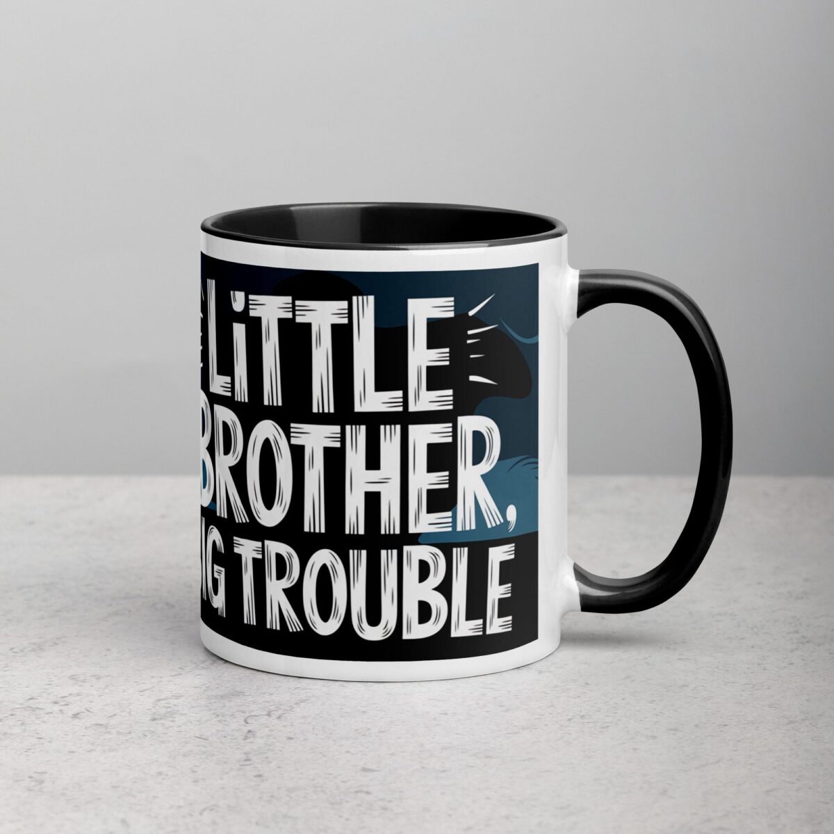 Little Brother, Big Trouble Coffee Mug - Image 3