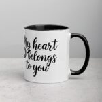 My Heart Belongs to You Girlfriend Coffee Mug - Image 3