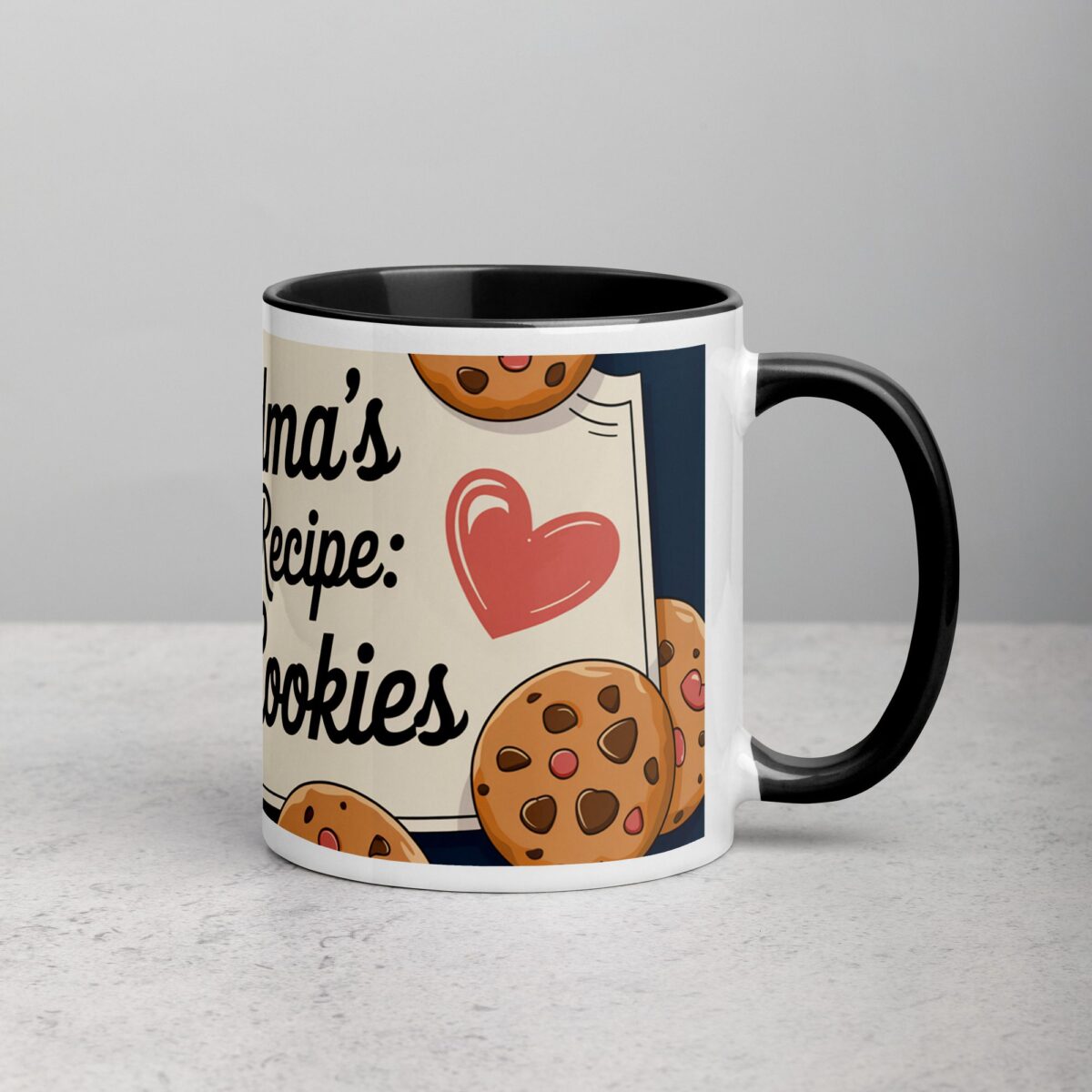 Grandma’s Secret Recipe: Love & Cookies Coffee Mug - Image 3