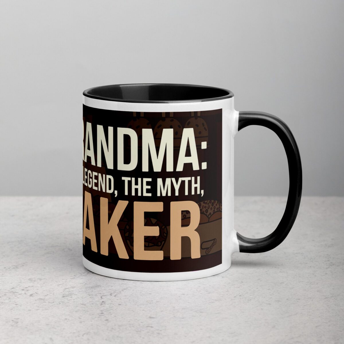 Grandma: The Legend, The Myth, The Baker Coffee Mug - Image 3