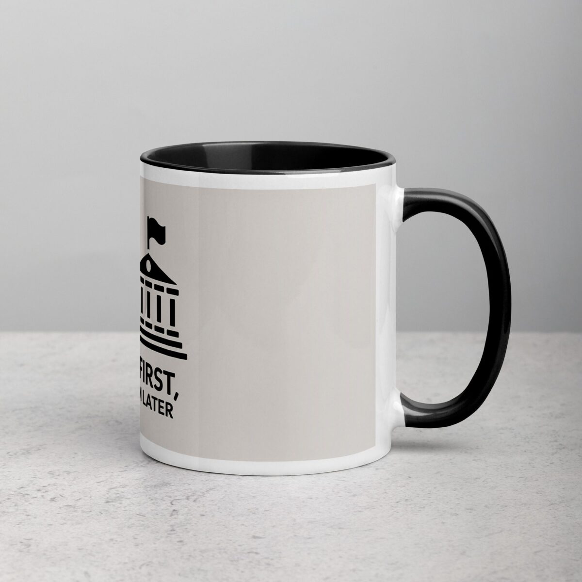 Coffee First, Courtroom Later Lawyer Mug - Image 3
