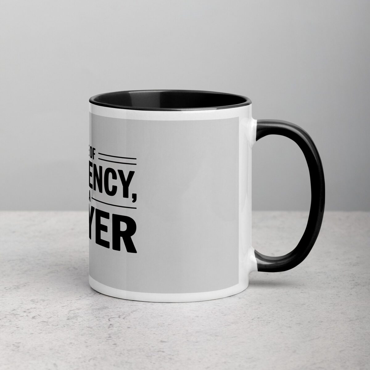 In Case of Emergency, Call a Lawyer Coffee Mug - Image 3