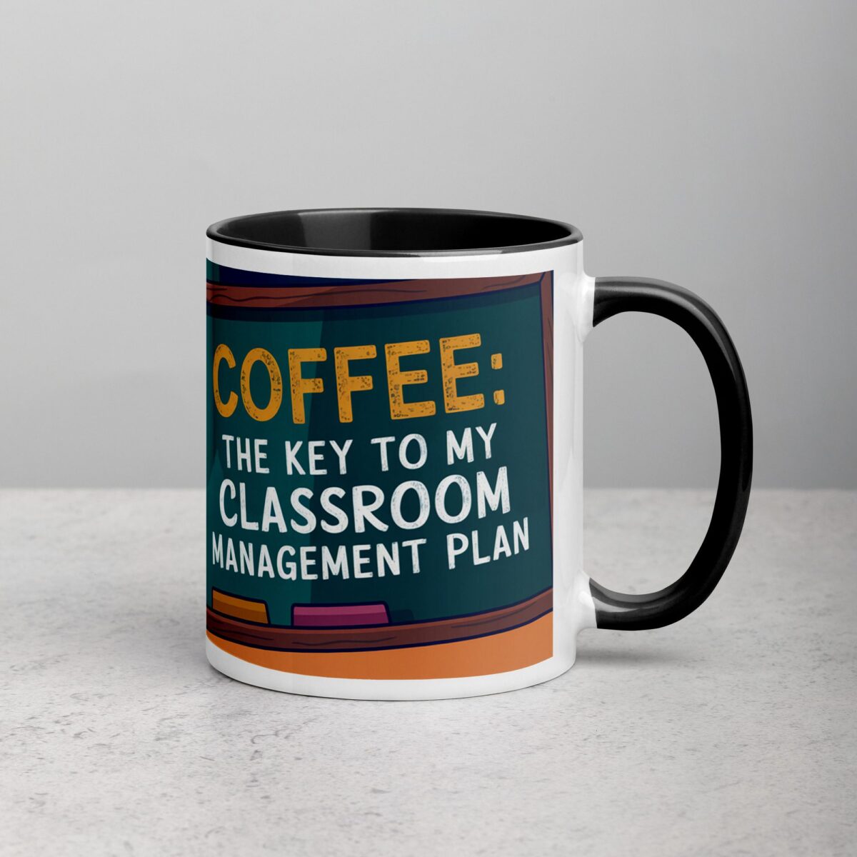 Coffee: The Key to My Classroom Management Plan Teachers Mug - Image 3