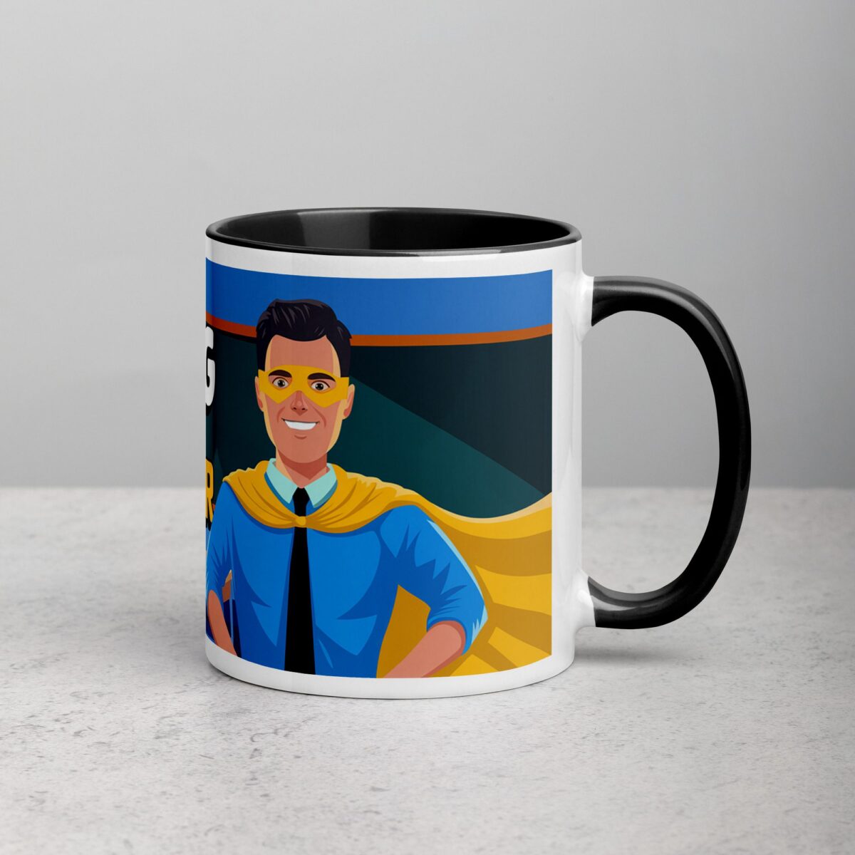 Teaching Is My Superpower Man Coffee Mug & Tea Cup - Image 3
