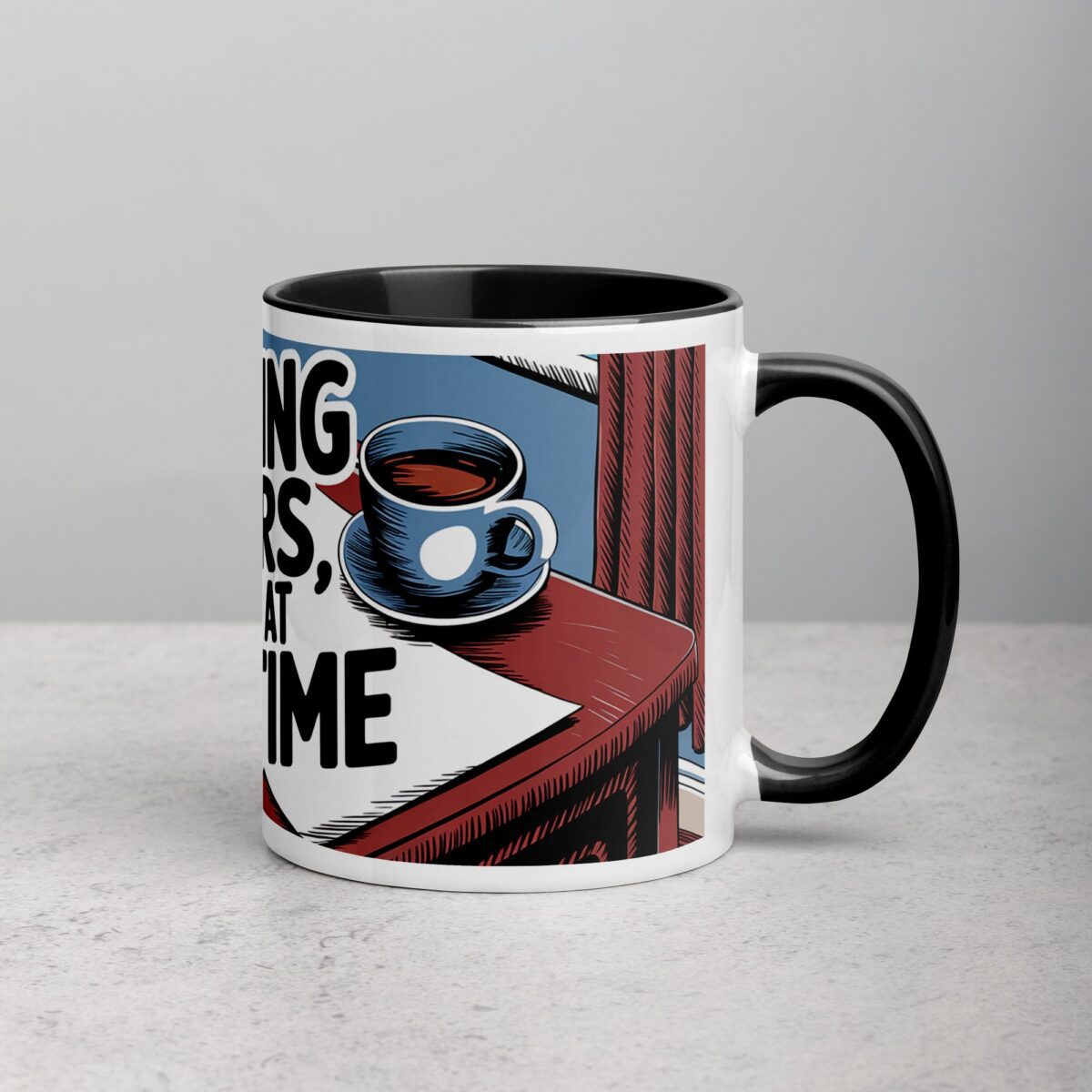 Grading Papers, One Sip at a Time Coffee Mug - Image 3