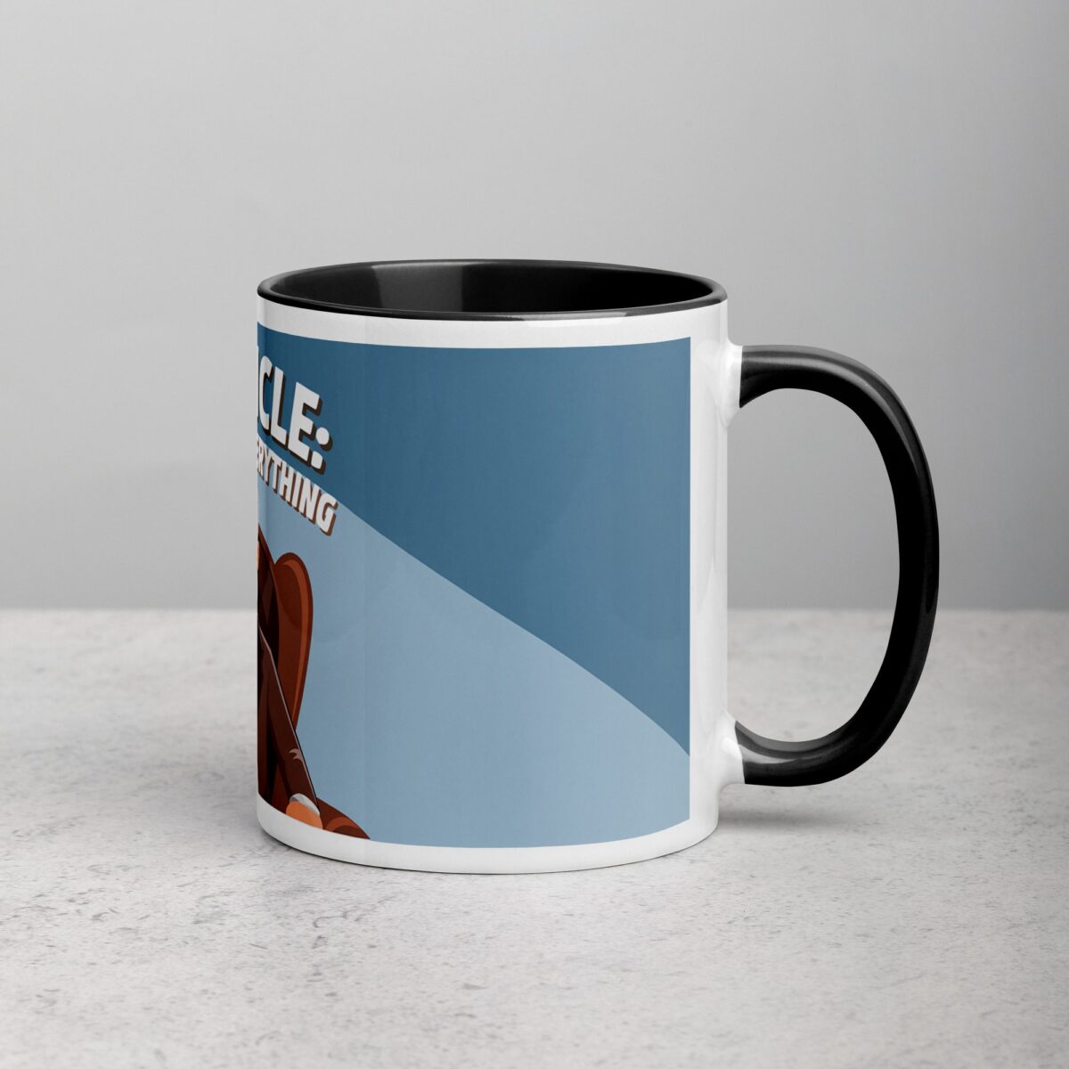 Ask Uncle: He Knows Everything Coffee Mug - Image 3