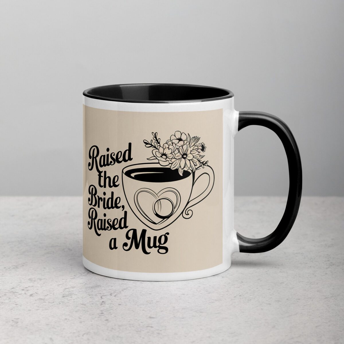 Raised the Bride, Raised a Mug Father of Bride Mug - Image 3