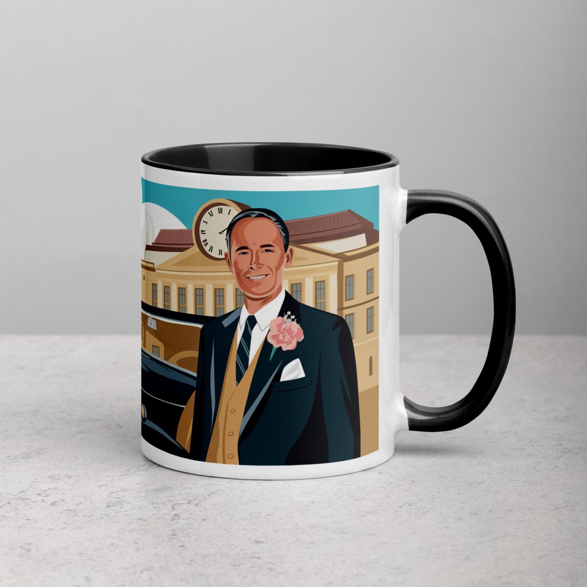 Father of the Bride Retro Coffee Mug & Tea Cup - Image 3