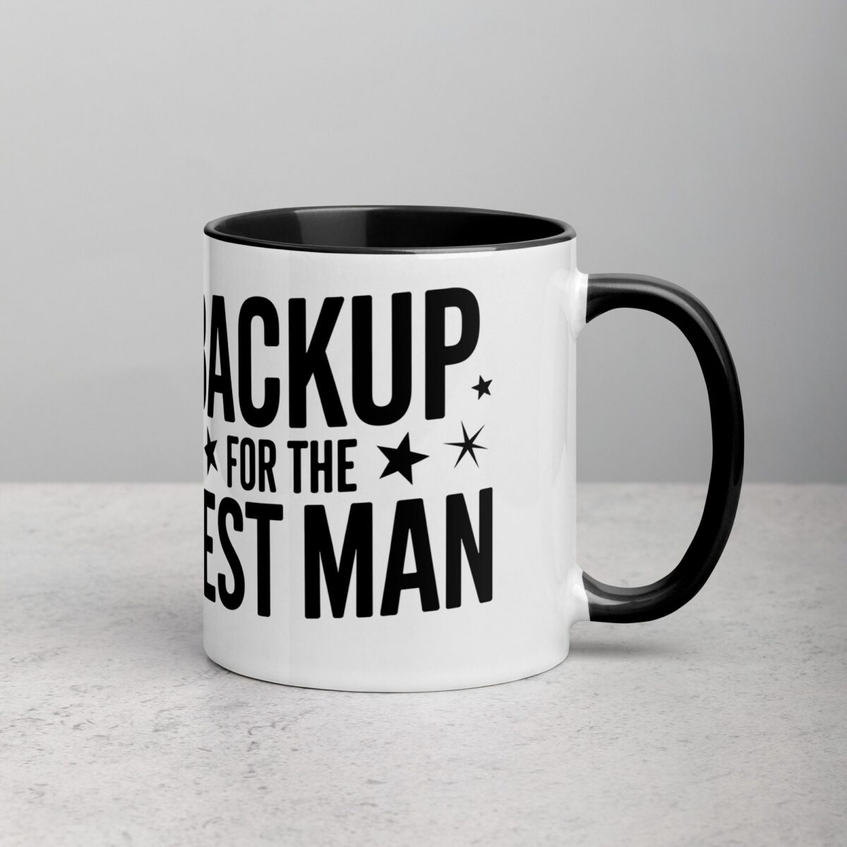 Backup for the Best Man Groomsman Mug - Image 3
