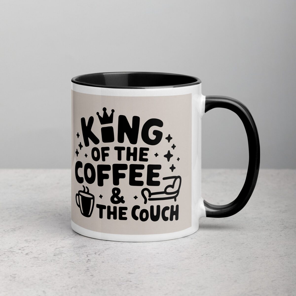 King of the Coffee & the Couch Husband Mug - Image 3