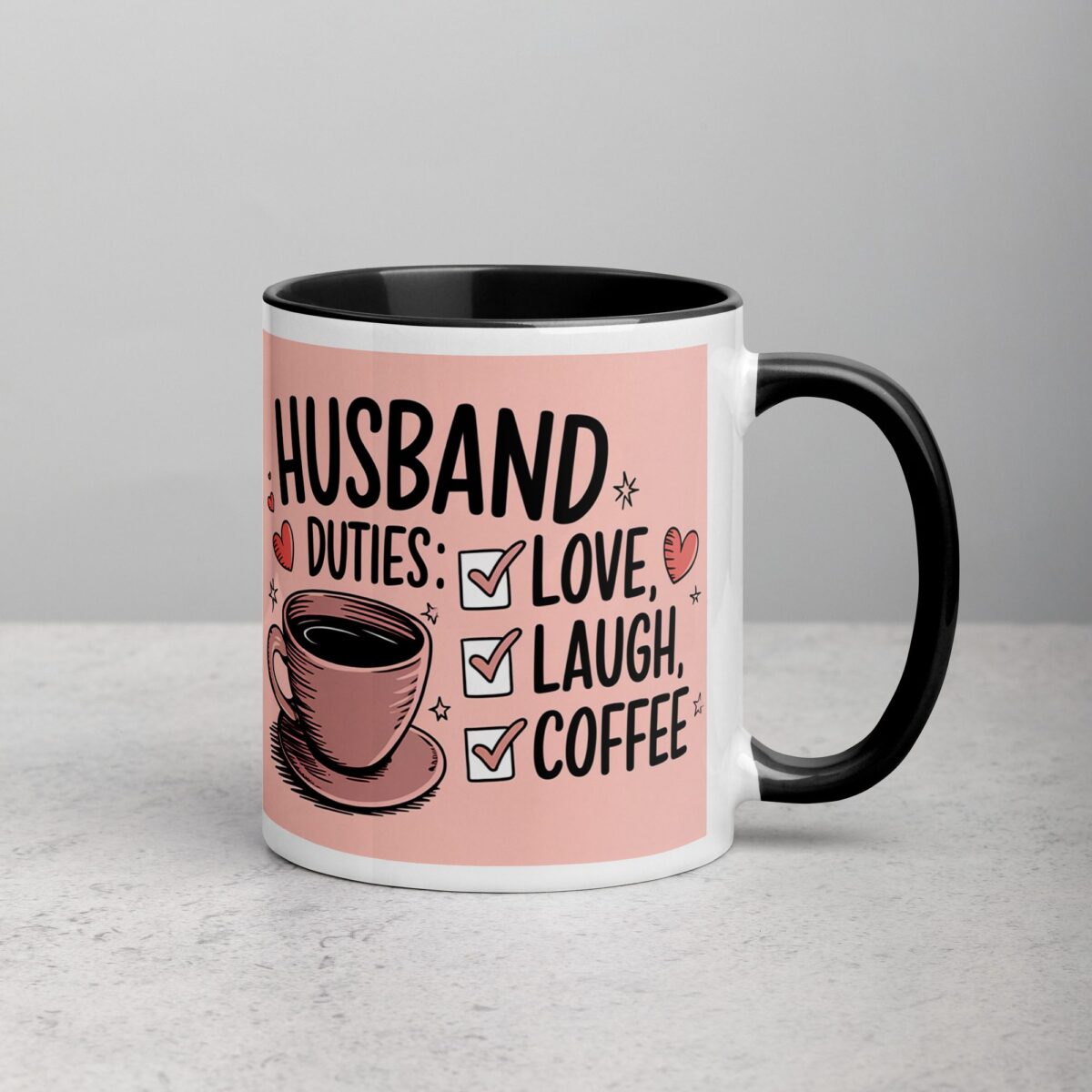 Husband Duties: Love, Laugh, Coffee Mug - Image 3