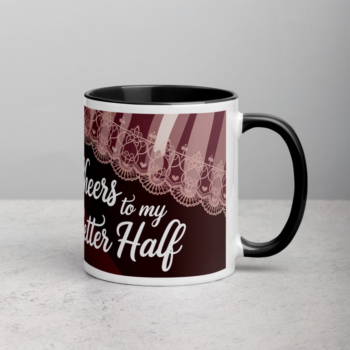 Cheers to My Better Half Husband Coffee Mug - Image 3