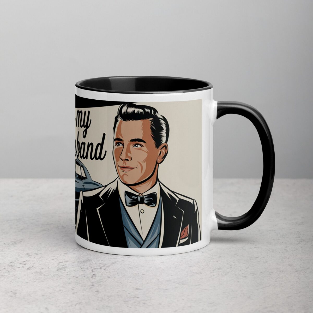 I Love My Husband Retro Coffee Mug & Tea Cup - Image 3