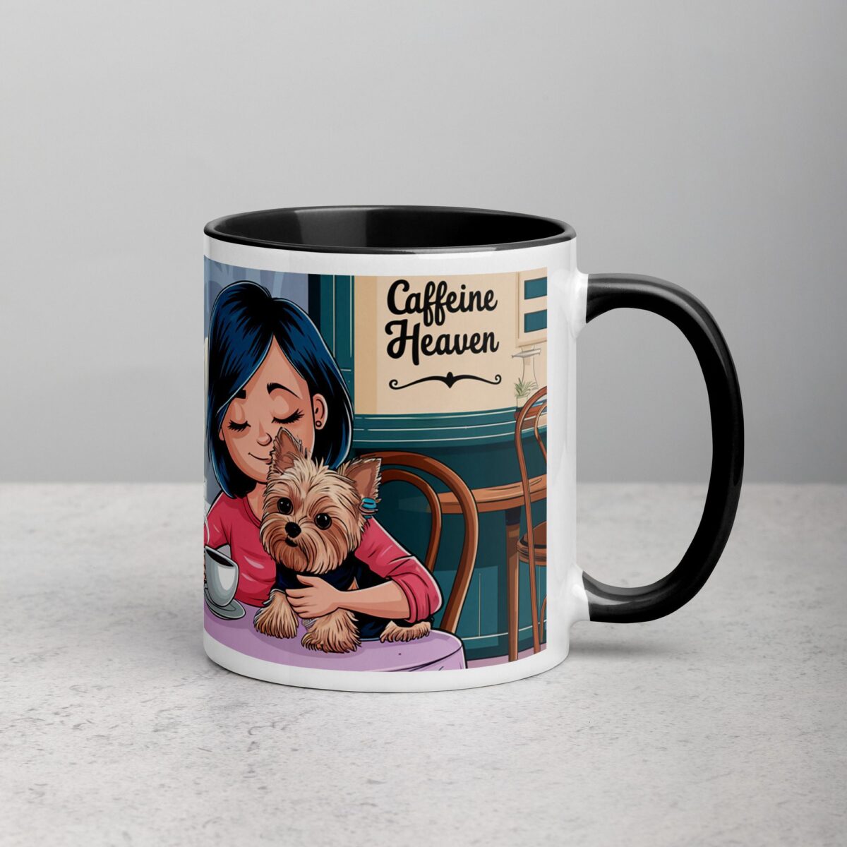 Yorkie Mom (Coffee and Cuddles) Mug - Image 3