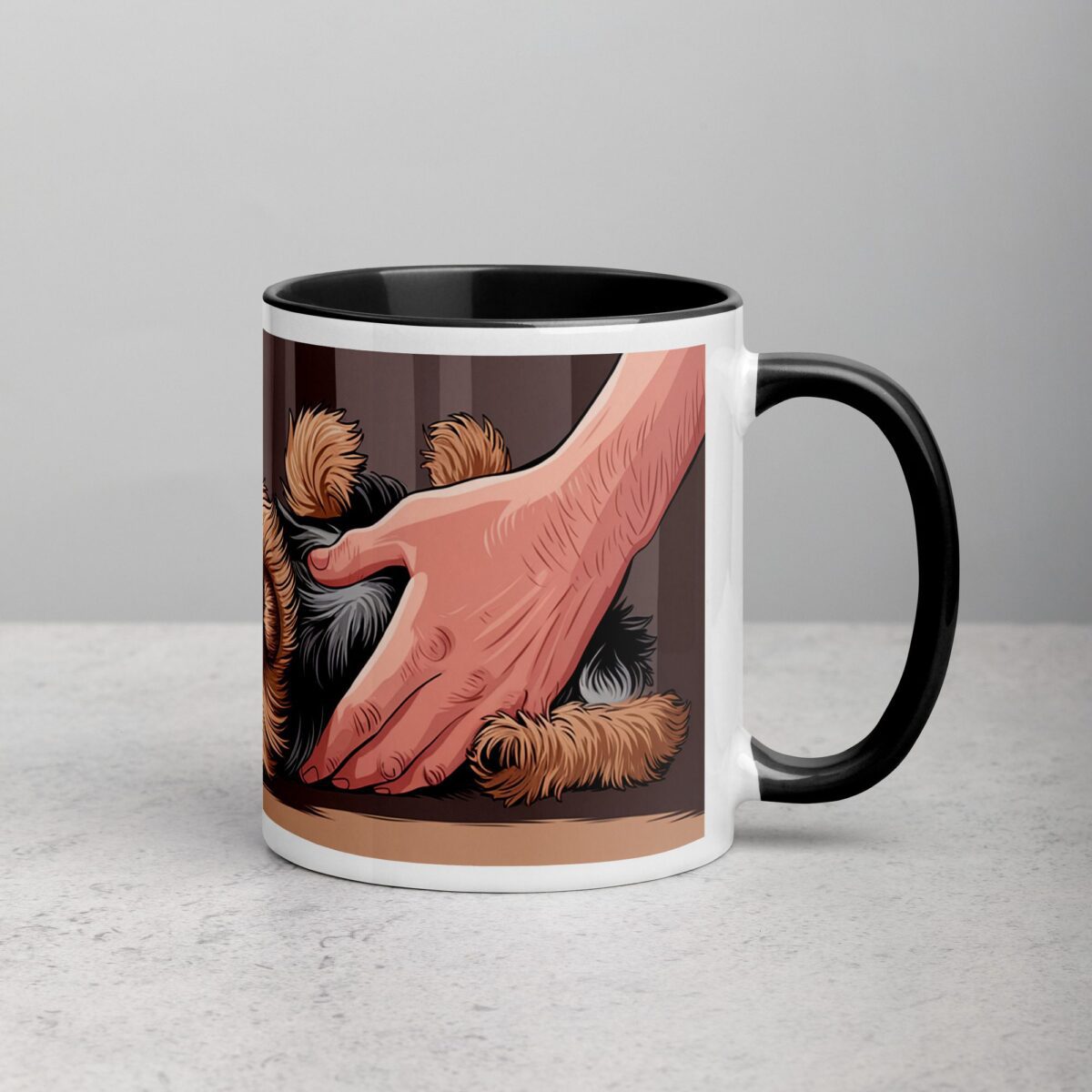 Yorkie Dad: Master of Treats and Belly Rubs Coffee Mug - Image 3