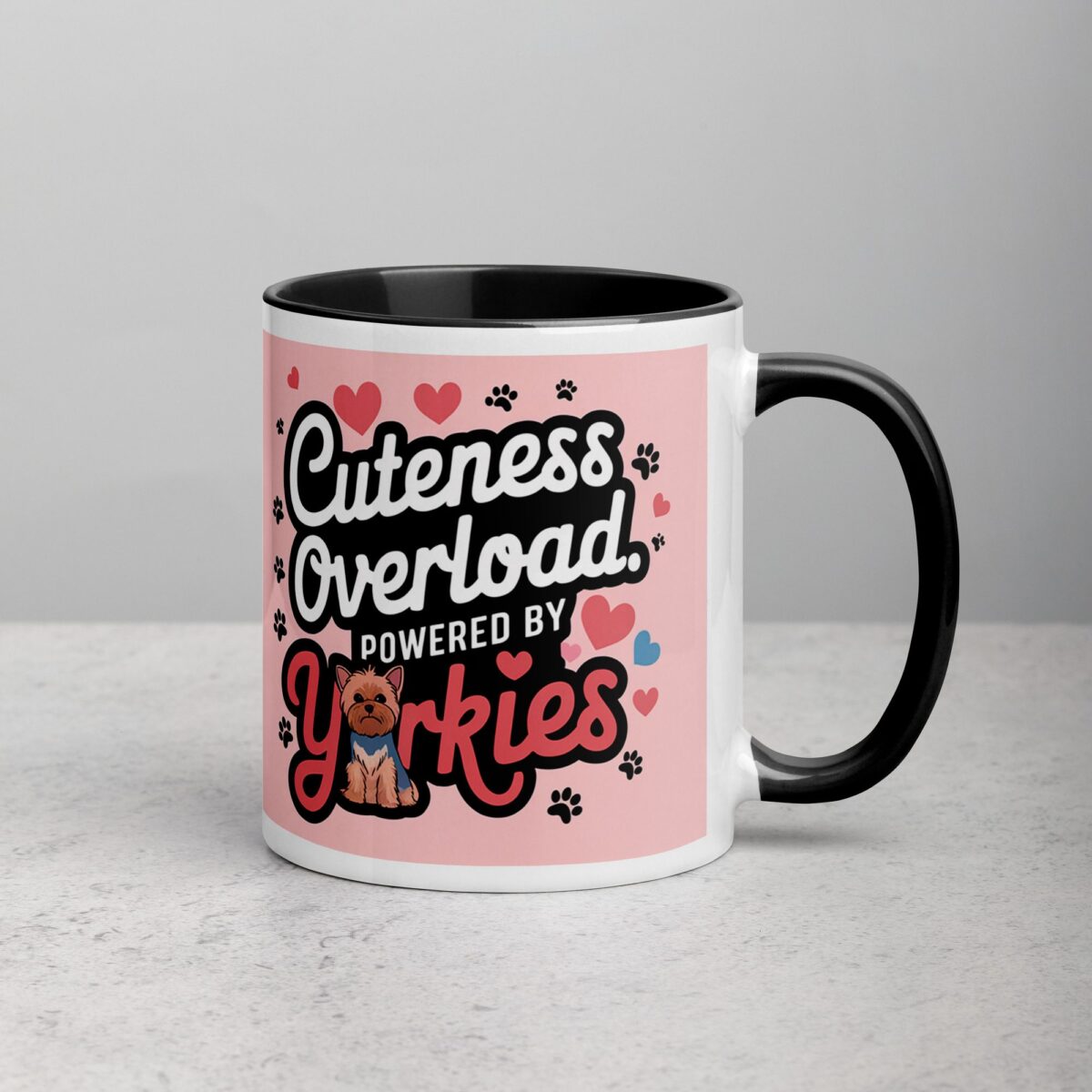 Cuteness Overload: Powered by Yorkies Coffee Mug - Image 3