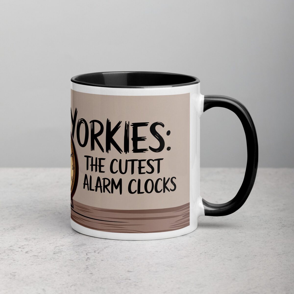 Yorkies: The Cutest Alarm Clocks Coffee Mug - Image 3