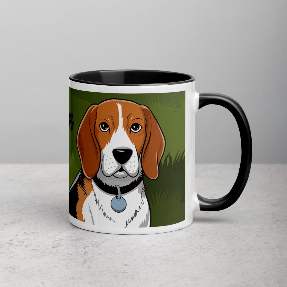 Warning: Beagle on Patrol Coffee Mug - Image 3