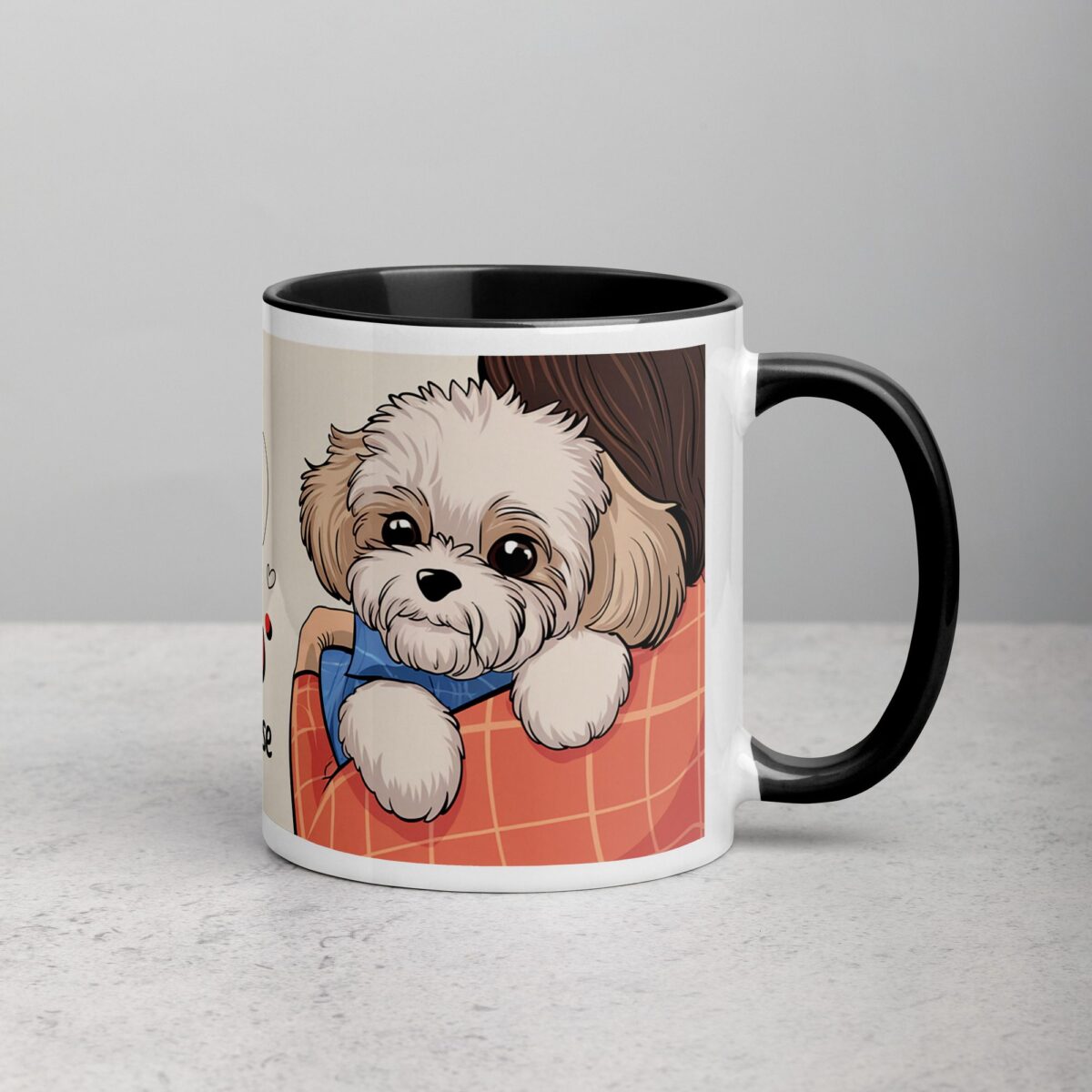 Fluff and Cuddles: Powered by Bichon Frise Coffee Mug - Image 3