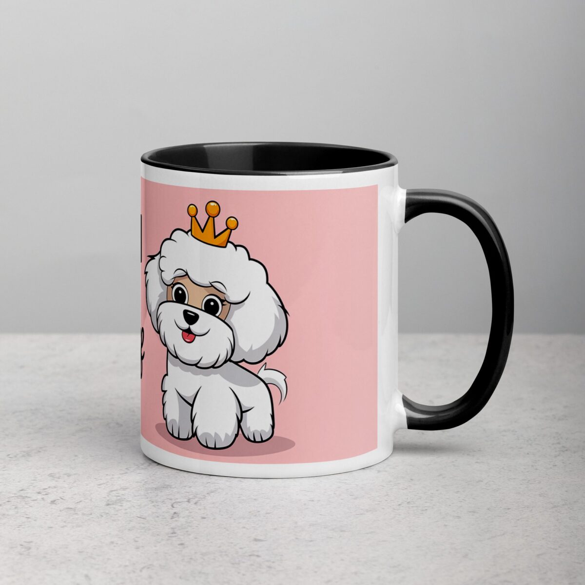 Bichon Mom: Queen of Fluff Coffee Mug - Image 3