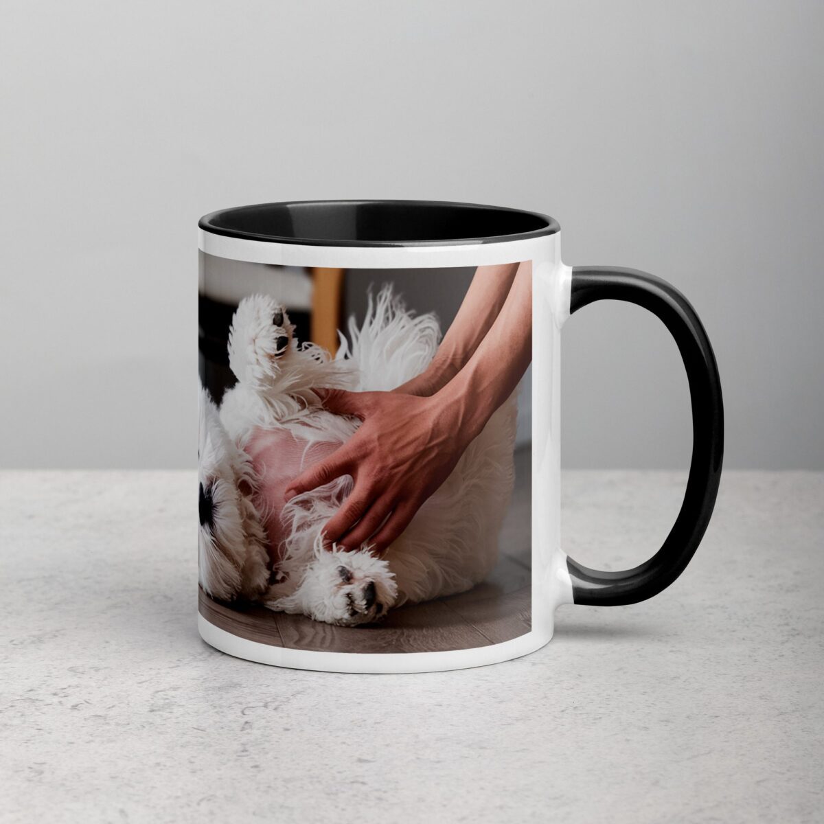 Bichon Dad: Chief Belly Rub Giver Coffee Mug - Image 3