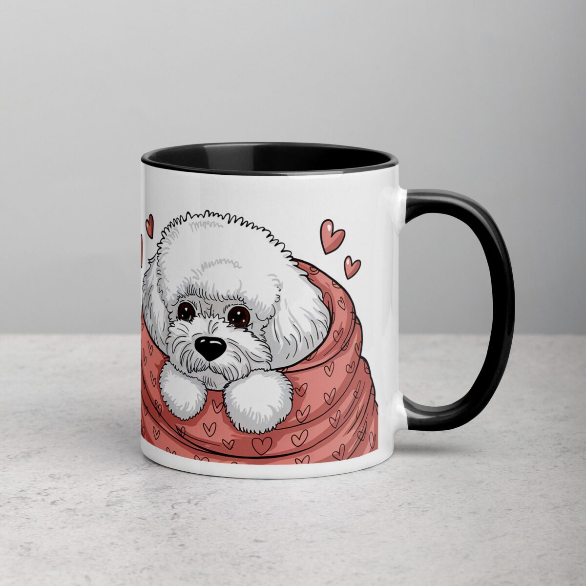 Happiness Is a Warm Bichon Coffee Mug & Tea Cup - Image 3