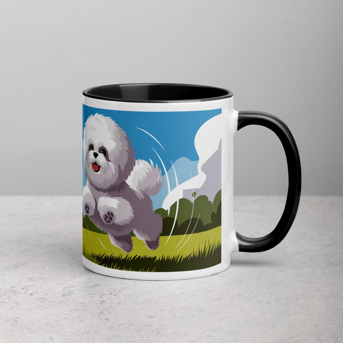 Behold the Bichon Bounce! Coffee Mug - Image 3