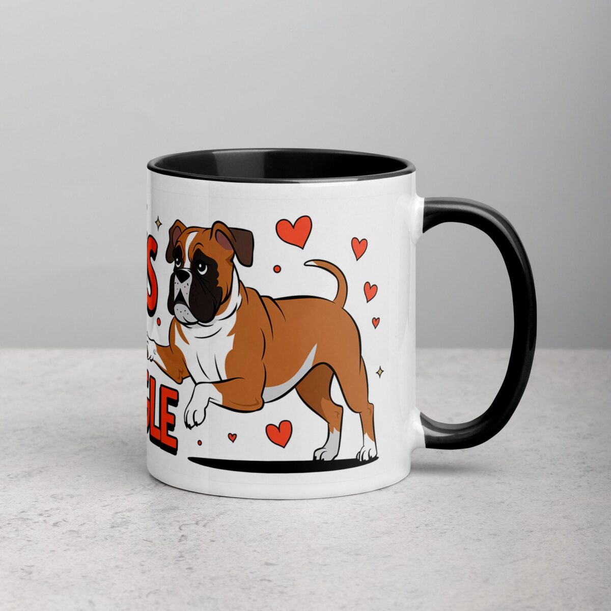 Happiness Is a Boxer Wiggle Coffee Mug - Image 3