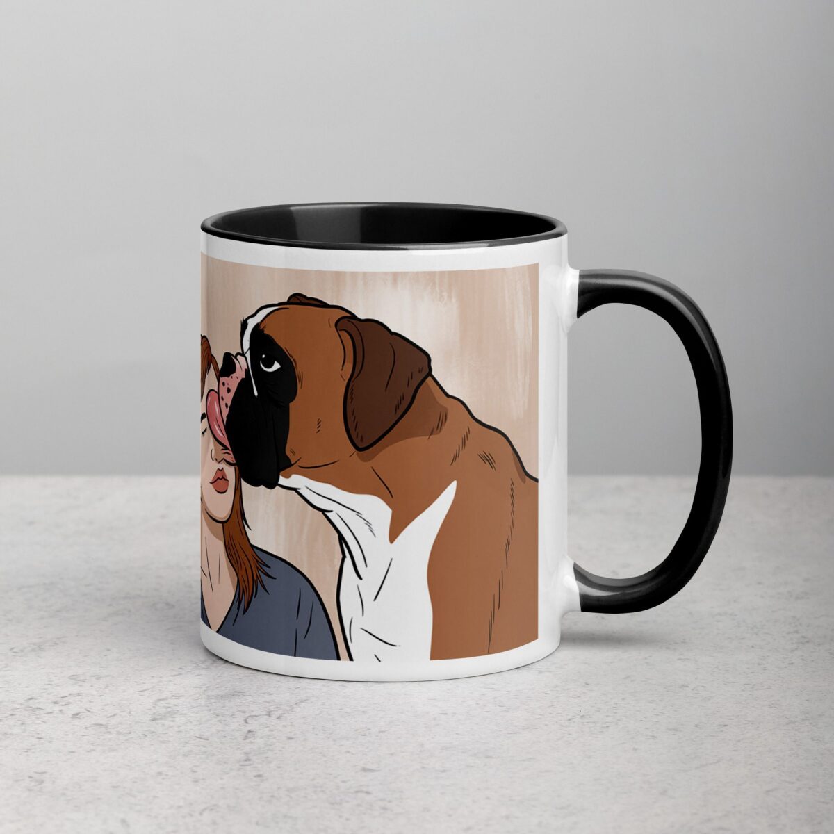 Fueled by Coffee and Boxer Kisses Mug - Image 3