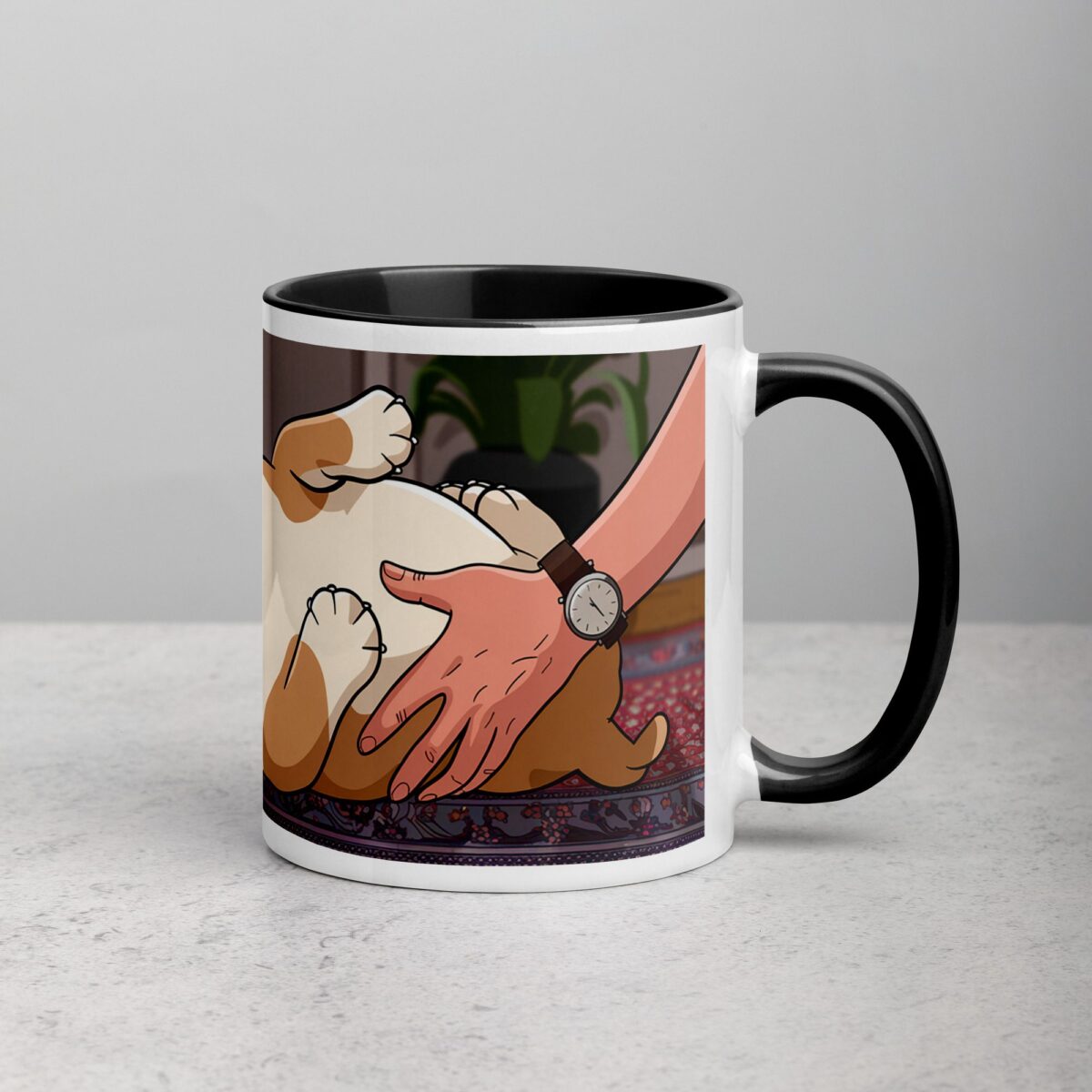Bulldog Dad: Chief Belly Rub Giver Coffee Mug - Image 3