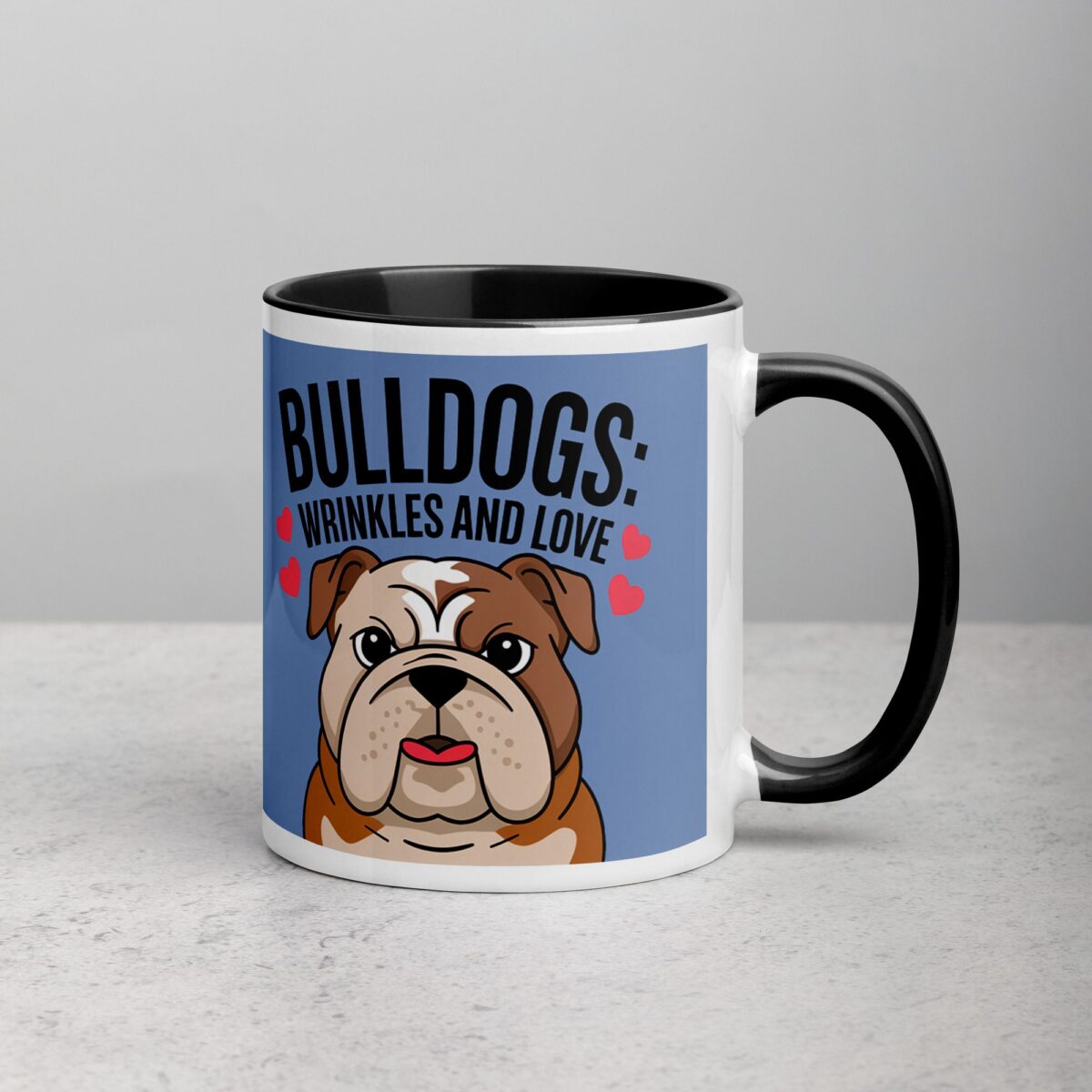 Bulldogs: Wrinkles and Love Coffee Mug - Image 3