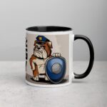 Warning: Bulldog on Duty Coffee Mug - Image 3
