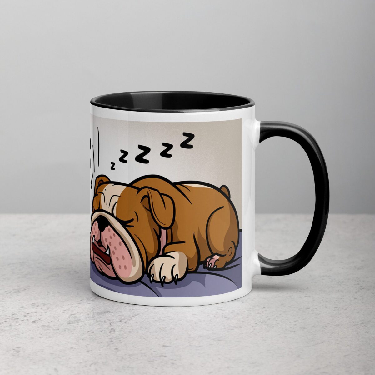 Happiness Is a Bulldog Snore Coffee Mug - Image 3