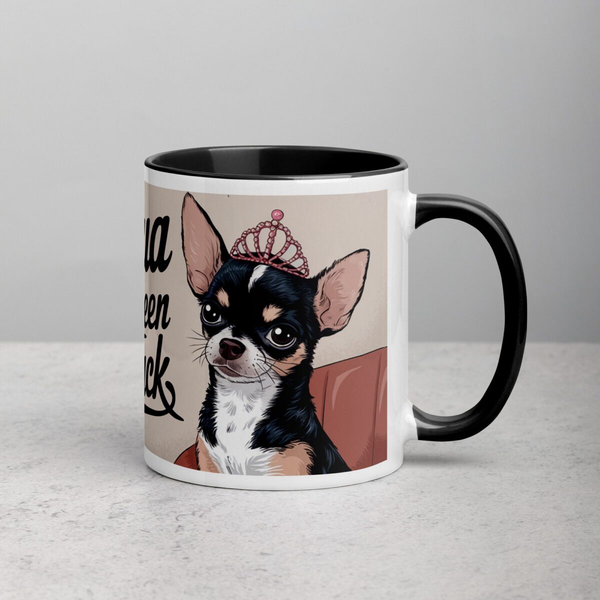 Chihuahua Mom: Queen of the Pack Coffee Mug - Image 3