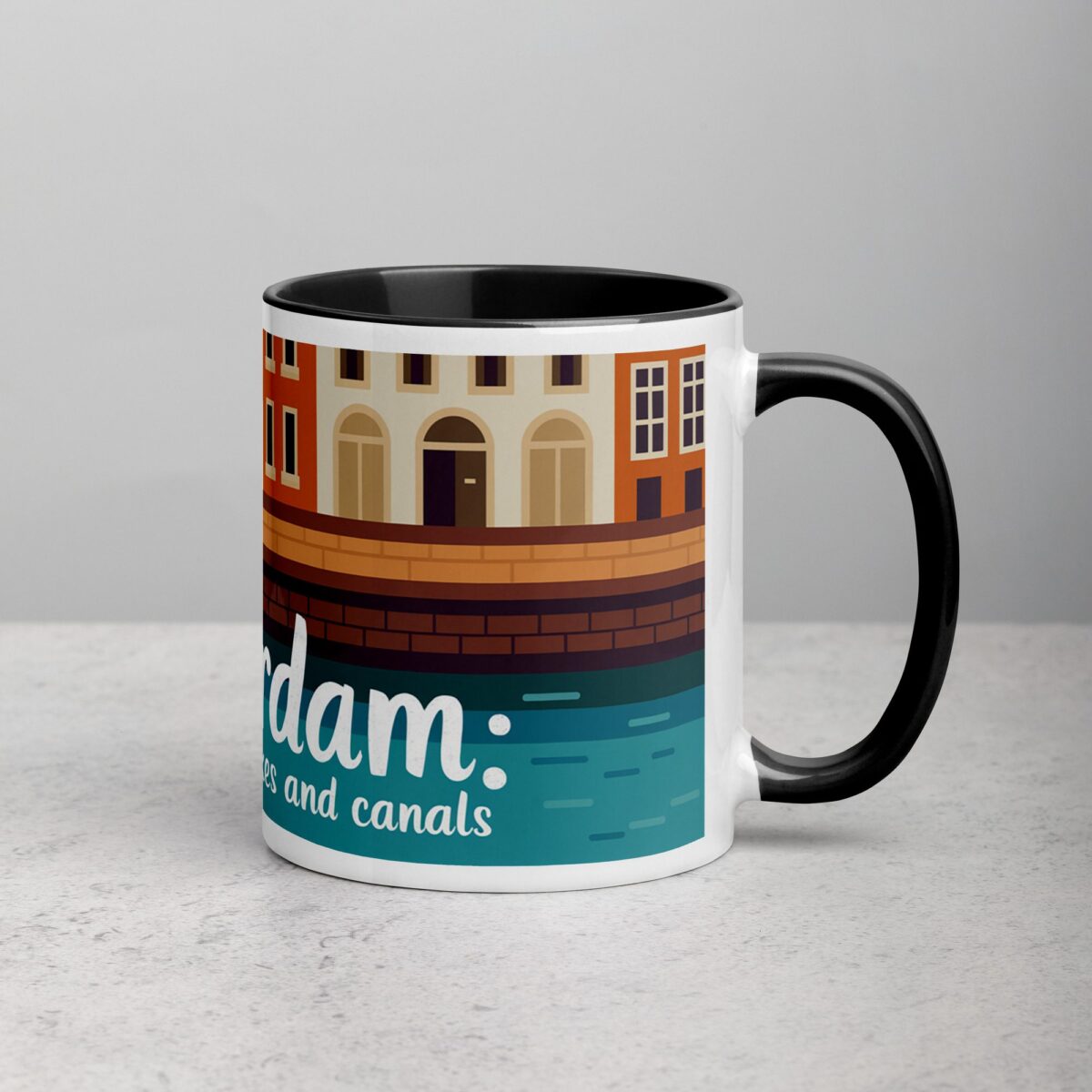 Amsterdam: The City of Bikes and Canals Coffee Mug - Image 3