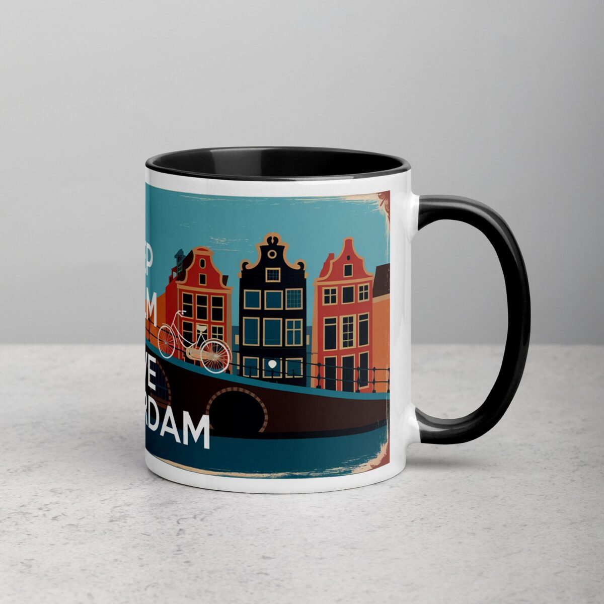 Keep Calm and Love Amsterdam Coffee Mug - Image 3
