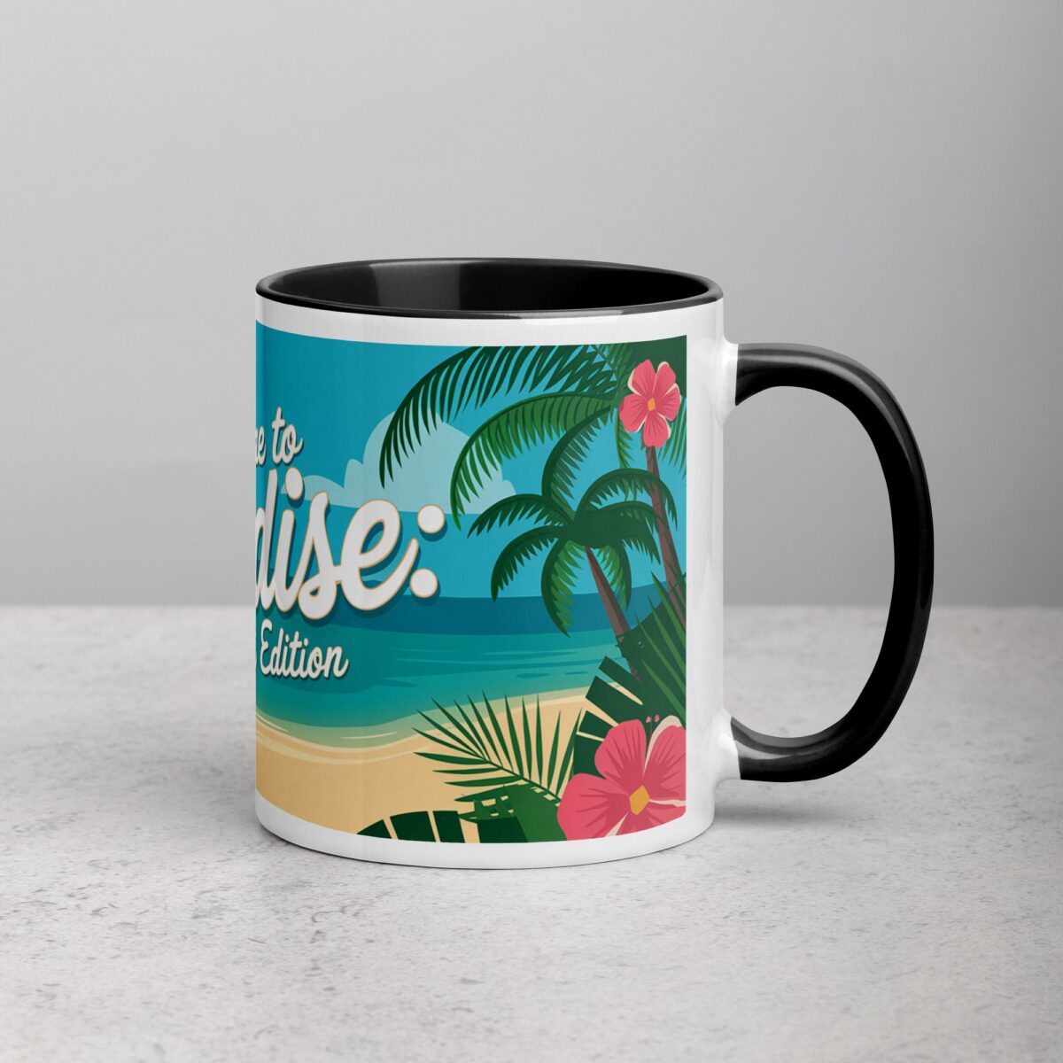Welcome to Paradise: Miami Edition Coffee Mug - Image 3