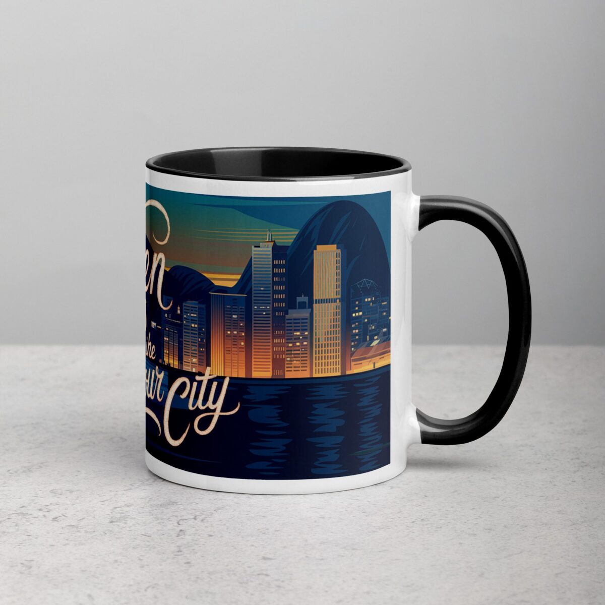 Golden Hours in the Harbour City Coffee Mug - Image 3