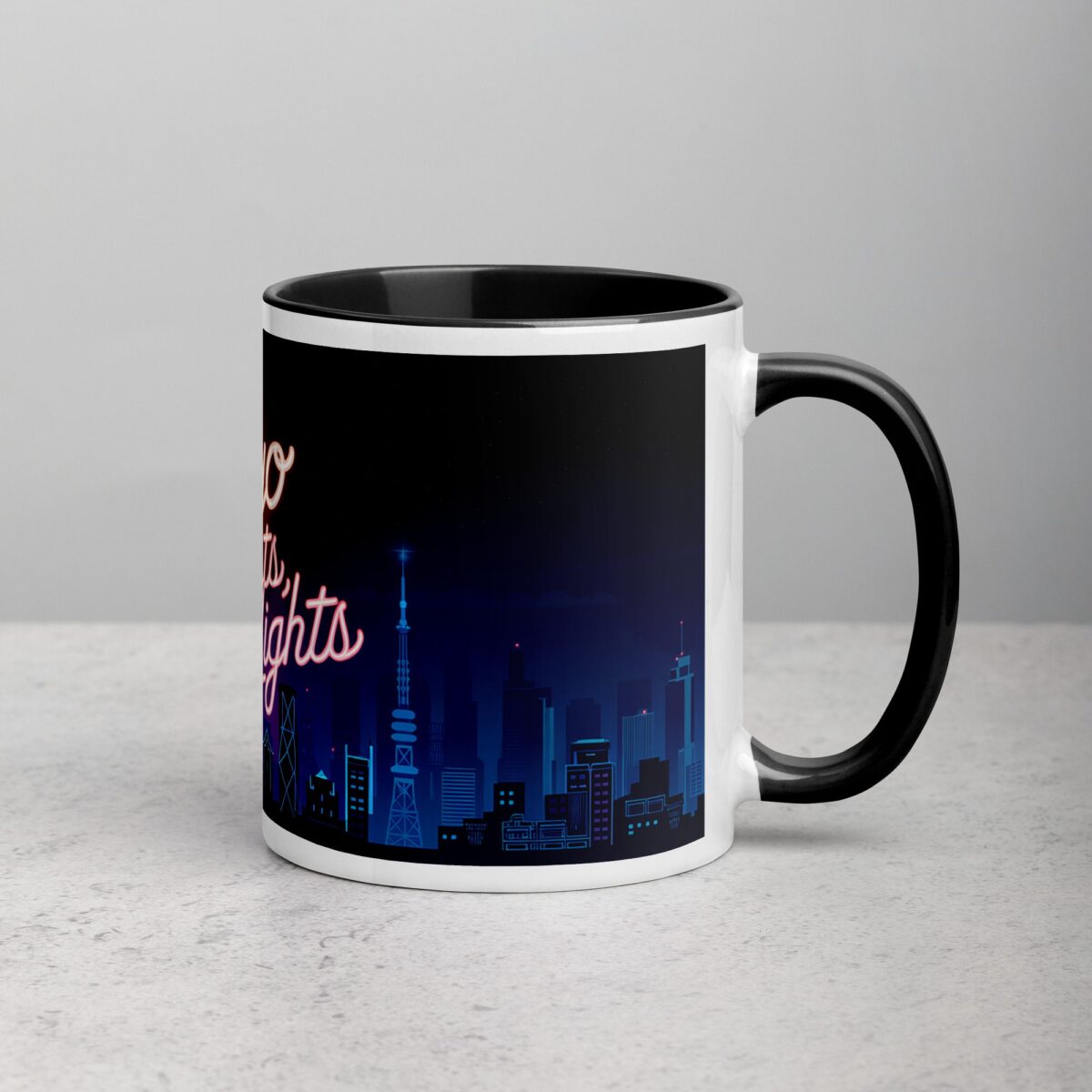 Tokyo Nights, Bright Lights Coffee Mug - Image 3