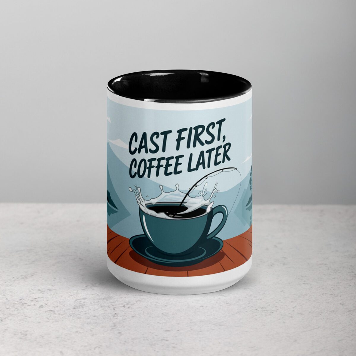 Cast First, Coffee Later Fishing Mug - Image 4