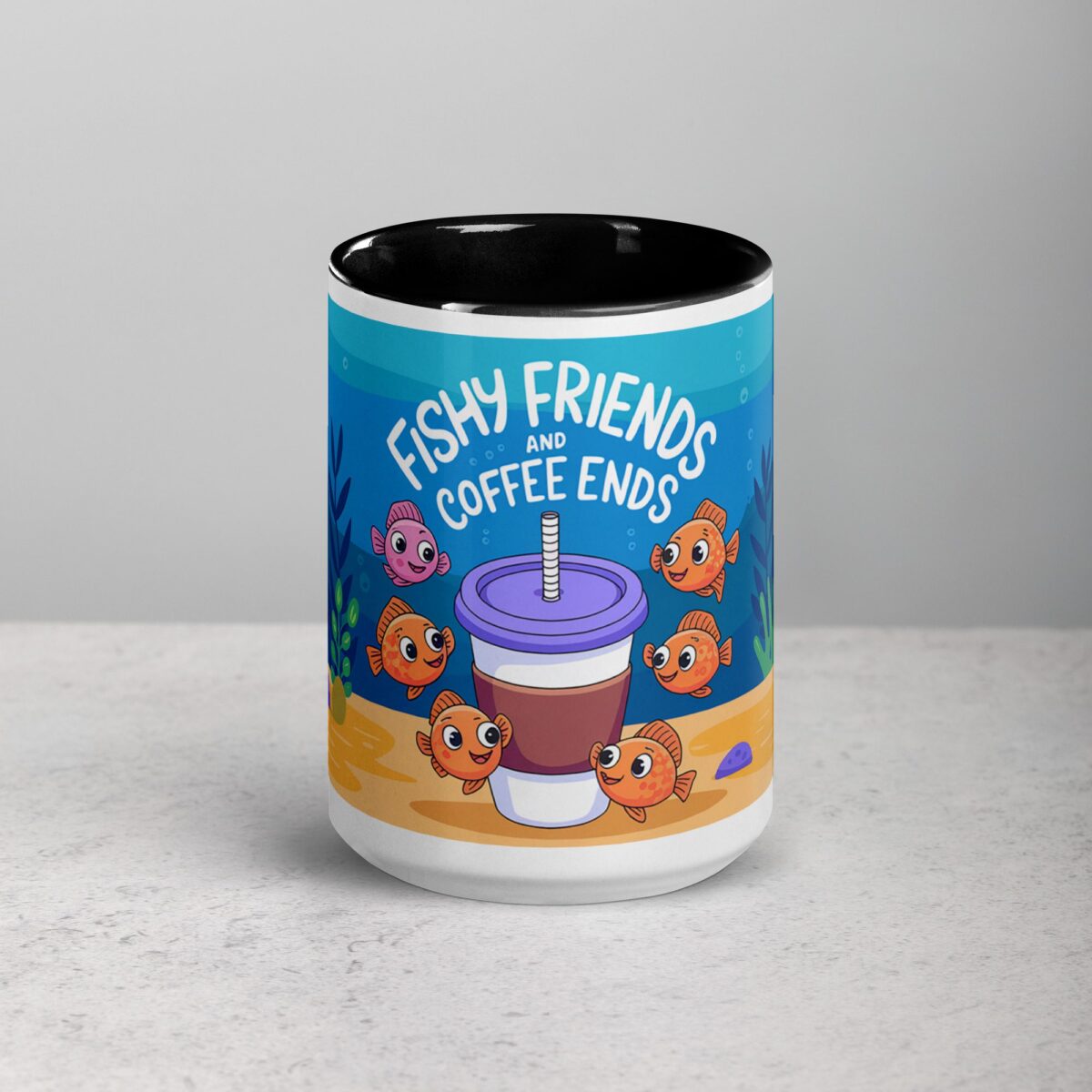Fishy Friends and Coffee Ends Mug - Image 4