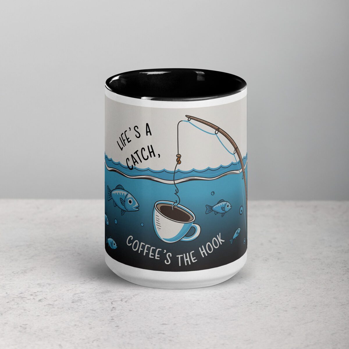 Life’s a Catch, Coffee’s the Hook Mug - Image 4