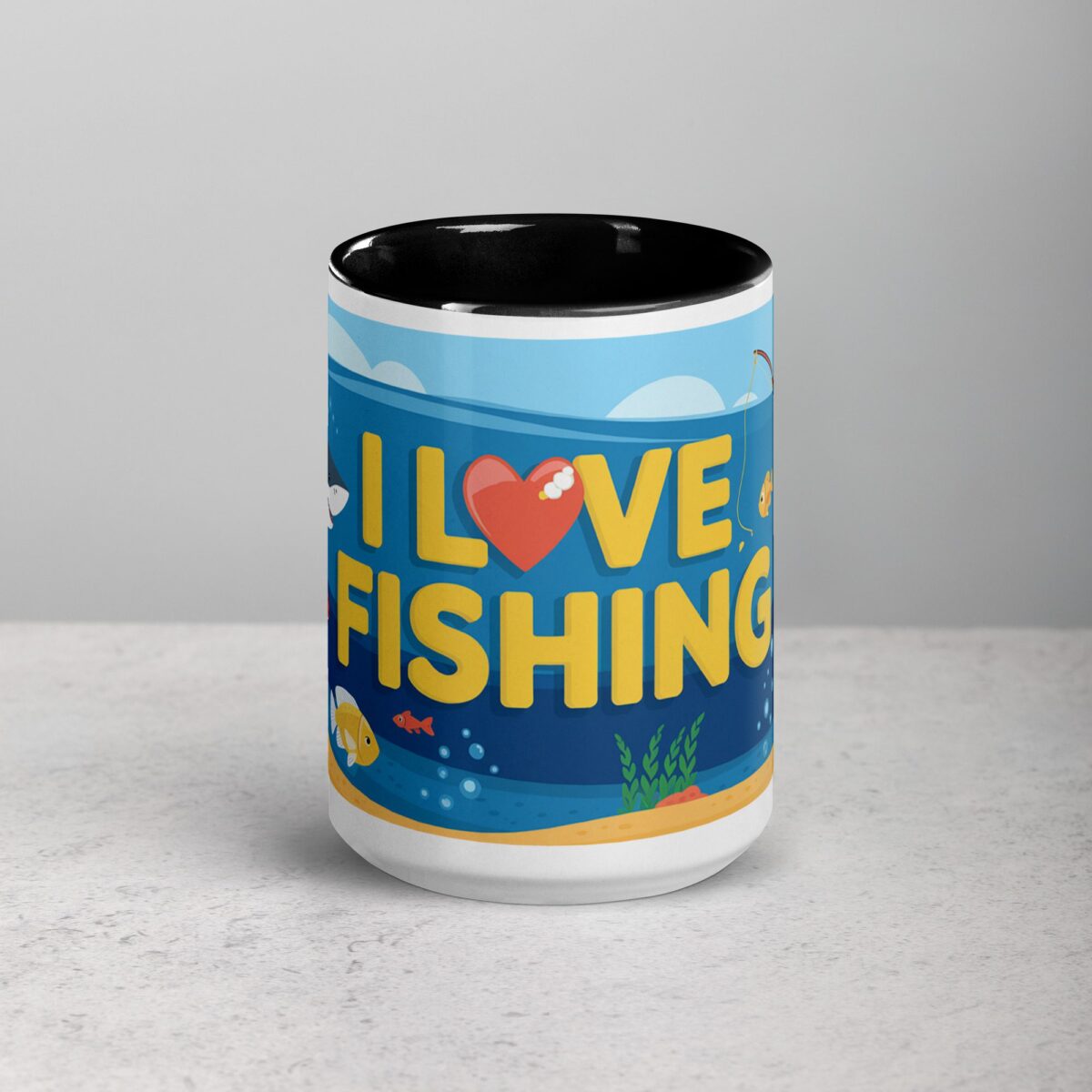 I Love Fishing Fun Coffee Mug & Tea Cup - Image 4