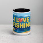 I Love Fishing Fun Coffee Mug & Tea Cup - Image 4