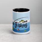 I Love Fishing Elegant Coffee Mug & Tea Cup - Image 4