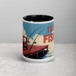I Love Fishing Retro Coffee Mug & Tea Cup - Image 4